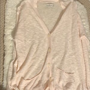Abercrombie and Fitch light pink cardigan